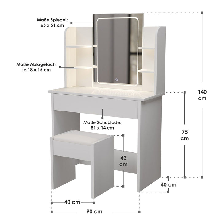 Schminktisch Zoey & Hocker Melly