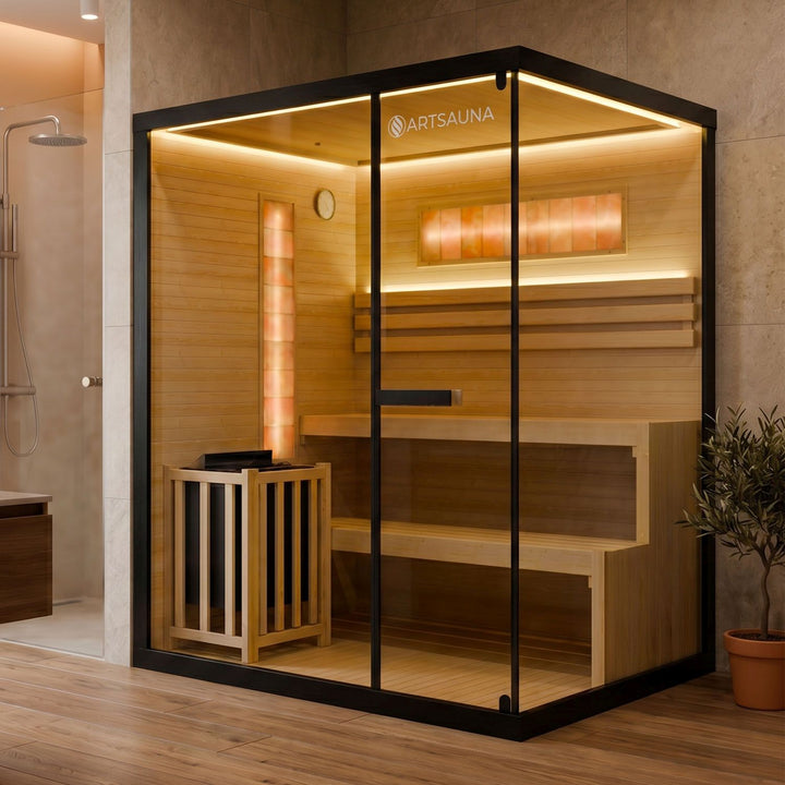 Traditionelle Sauna Vantaa - Schwarz