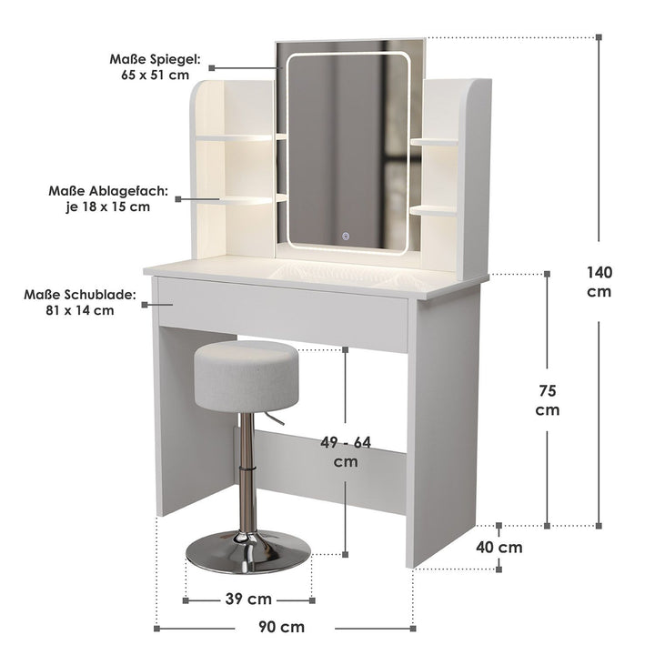 Schminktisch Zoey & Hocker Tonia