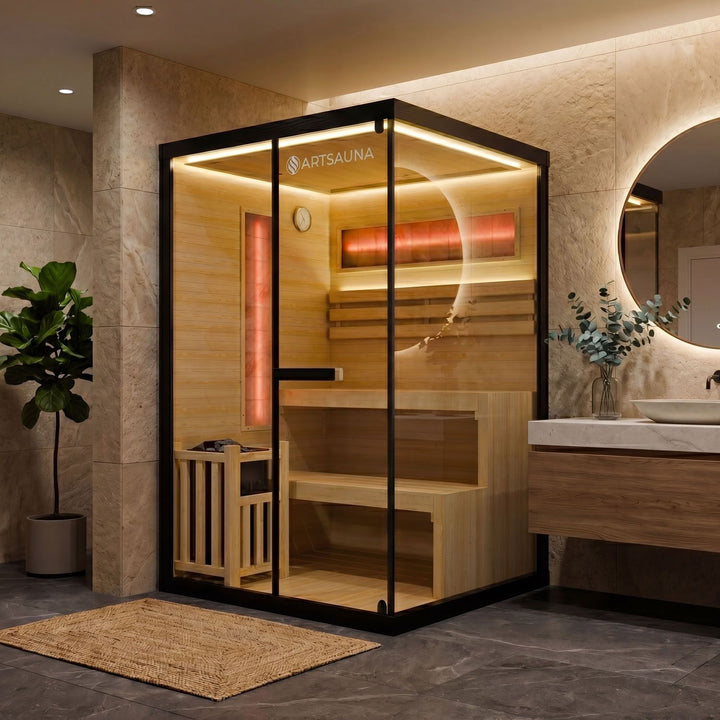 Traditionelle Sauna Vantaa - Schwarz