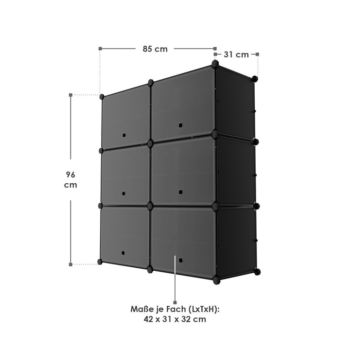 Schuhschrank mit Würfel & Türen