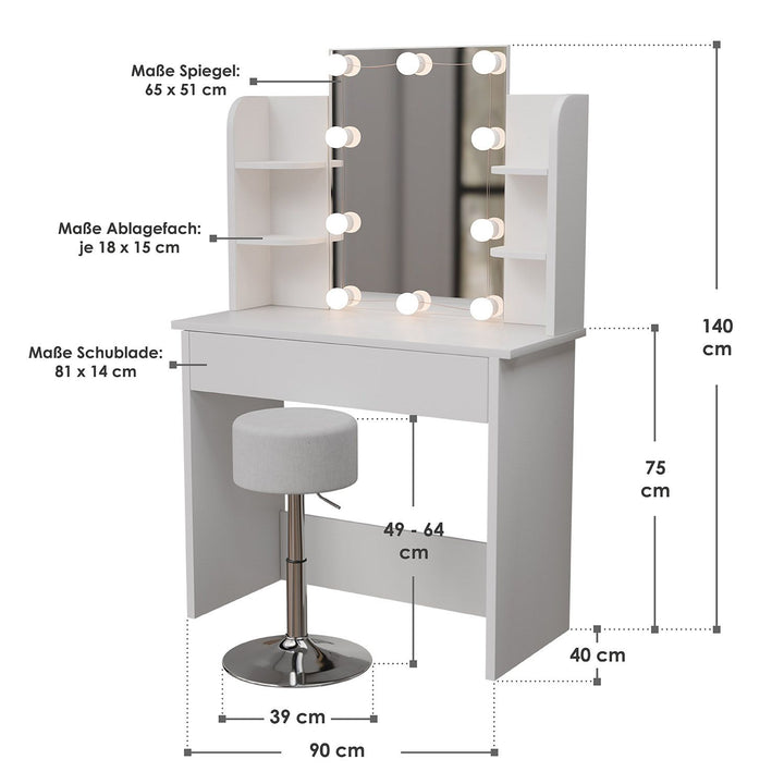 Schminktisch Zoey & Hocker Tonia