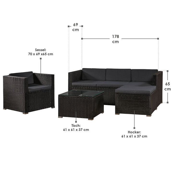 Polyrattan Lounge Punta Cana