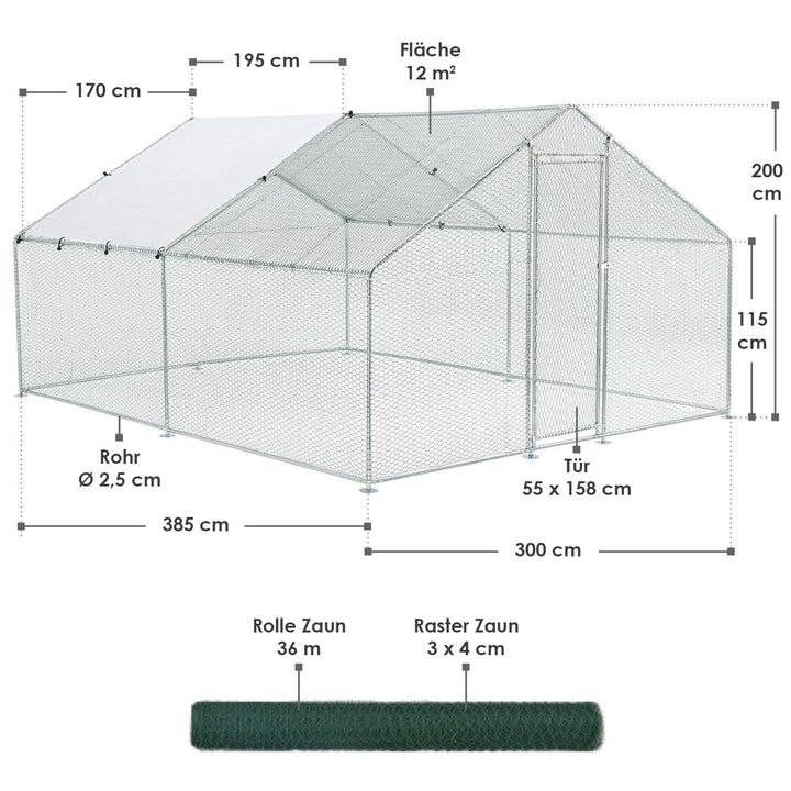 Freilaufgehege HLS25T für Hühner