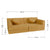 Kindersofa Kayo mit Cord Bezug & Kissen
