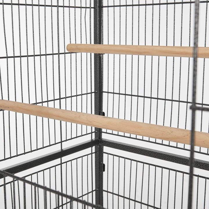Vogelvoliere Bonita 52x52x156 cm mit Dach und Rollen
