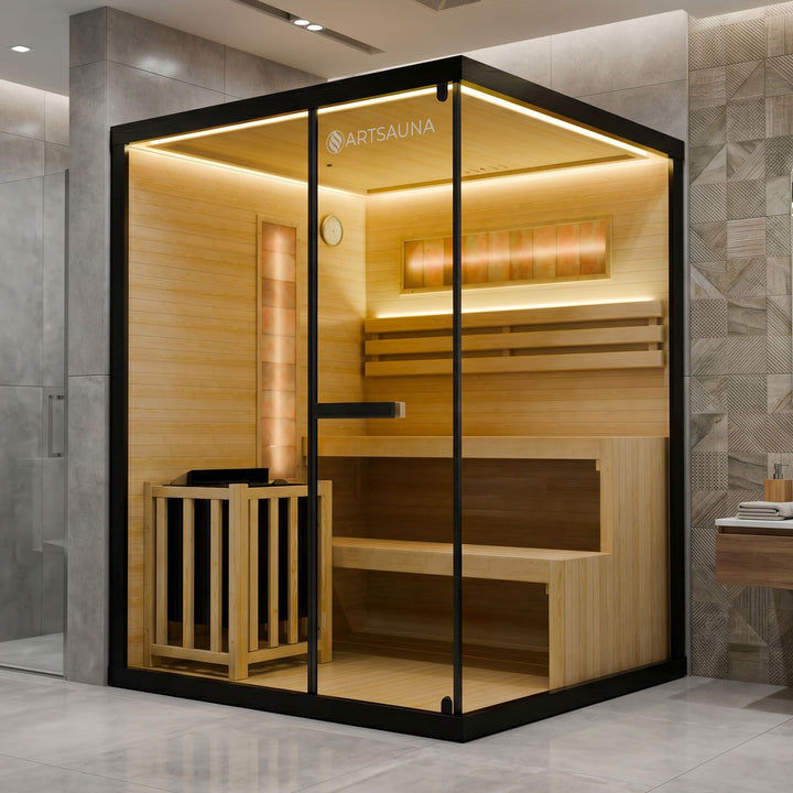 Traditionelle Sauna Vantaa - Schwarz