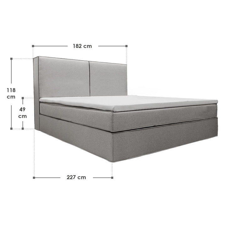 Boxspringbett Detroit - Chenille-Stoff