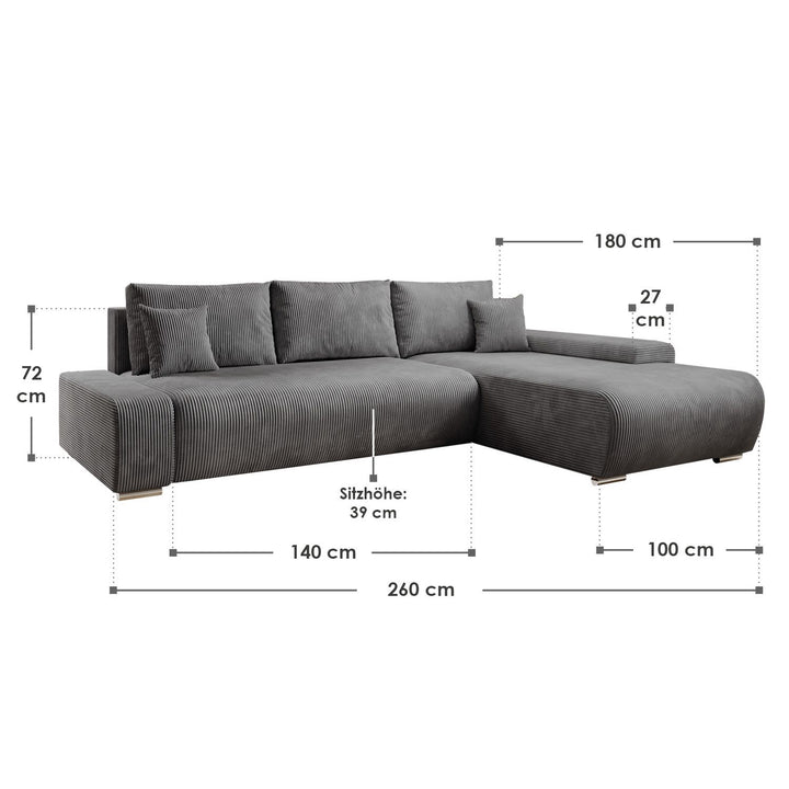 Sofa Iseo mit Schlaffunktion