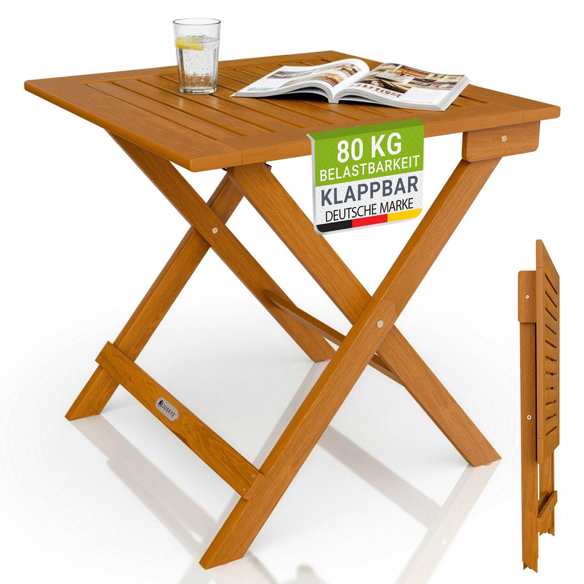 Klappbarer Holztisch Zadar für Balkon & Garten