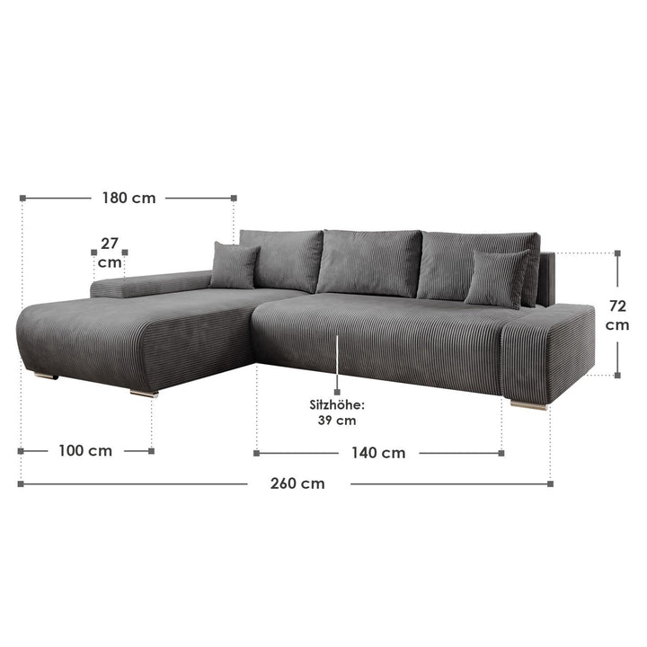 Sofa Iseo mit Schlaffunktion