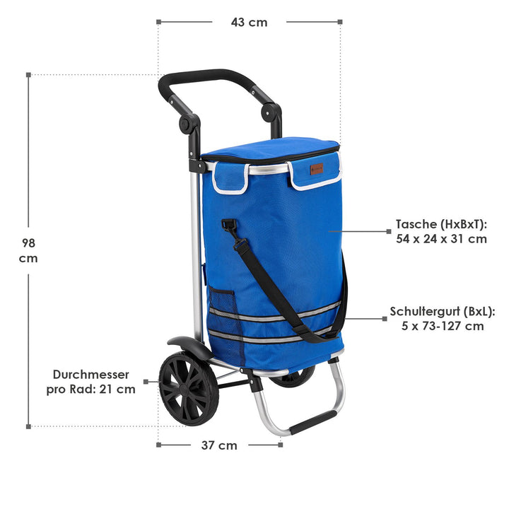 3in1 Einkaufstrolley - 56 L Kapazität