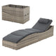 Faltbare Polyrattan Sonnenliege Lamia