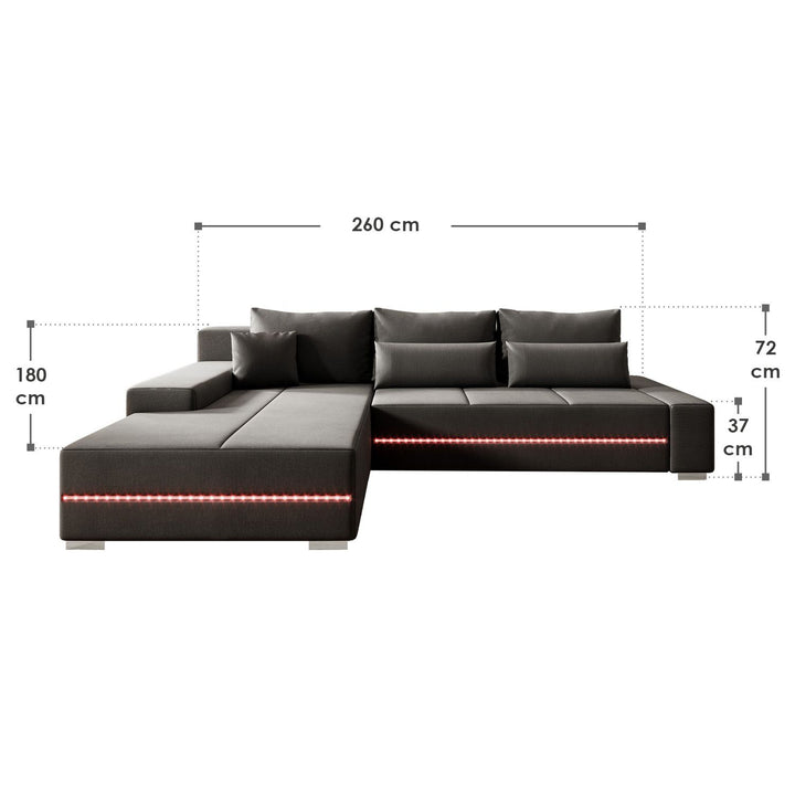 Sofa Davos mit LED