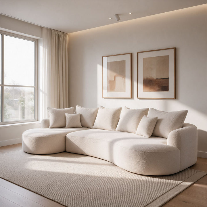 Sofa Tirano mit Ottomane & Dekokissen