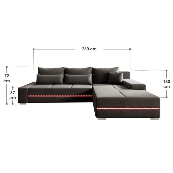 Sofa Davos mit LED