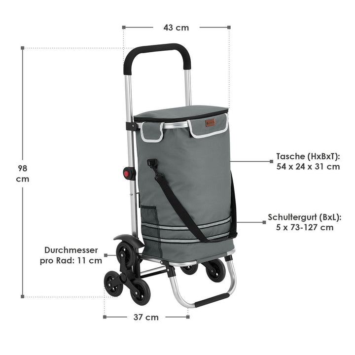 3in1 Einkaufstrolley für Treppen