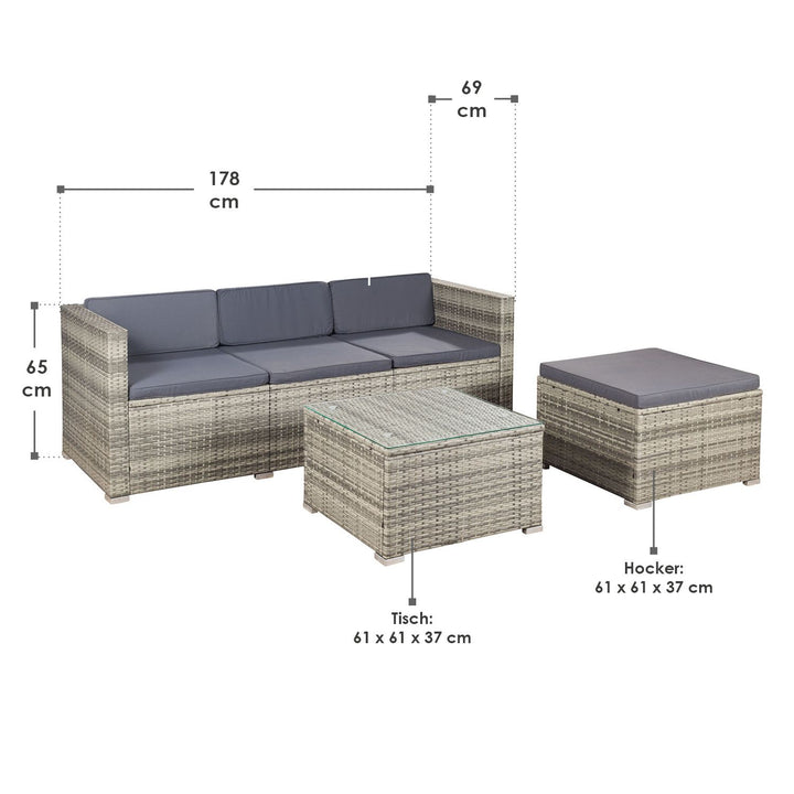 Polyrattan Lounge Punta Cana