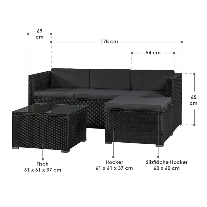 Polyrattan Lounge Punta Cana
