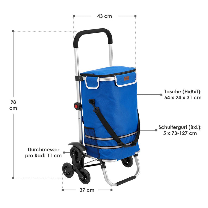 3in1 Einkaufstrolley für Treppen