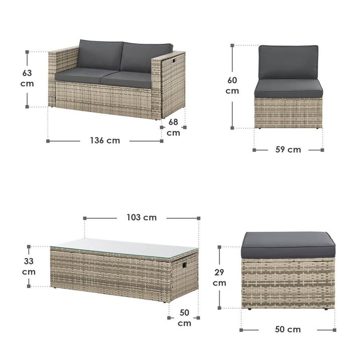 Polyrattan Lounge Salou