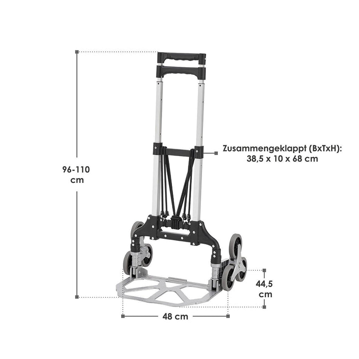 Klappbare Treppensackkarre bis 80 kg