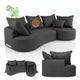 Sofa Tirano mit Ottomane & Dekokissen