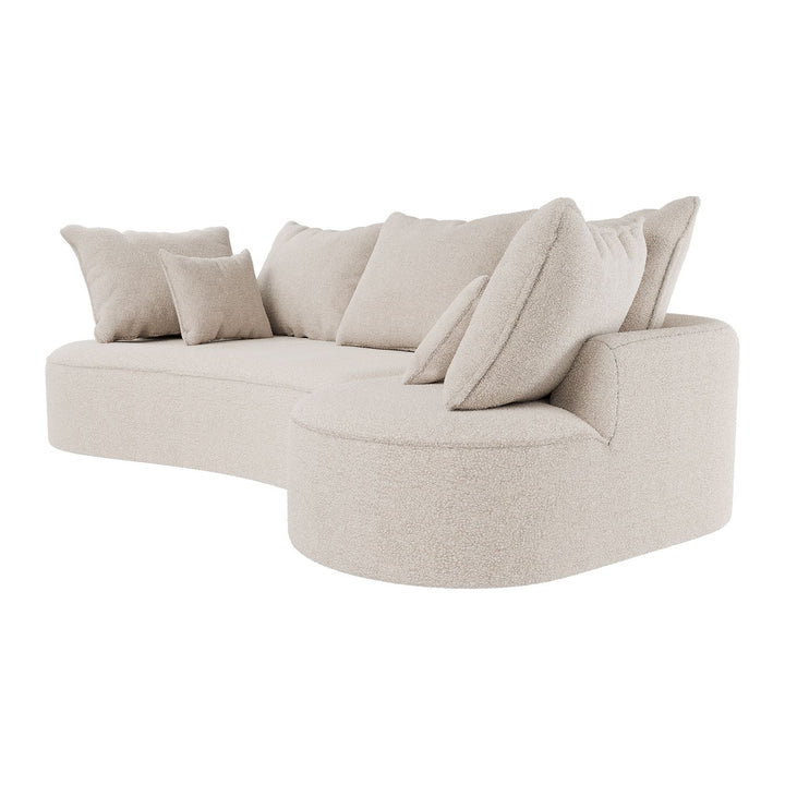 Sofa Tirano mit Ottomane & Dekokissen