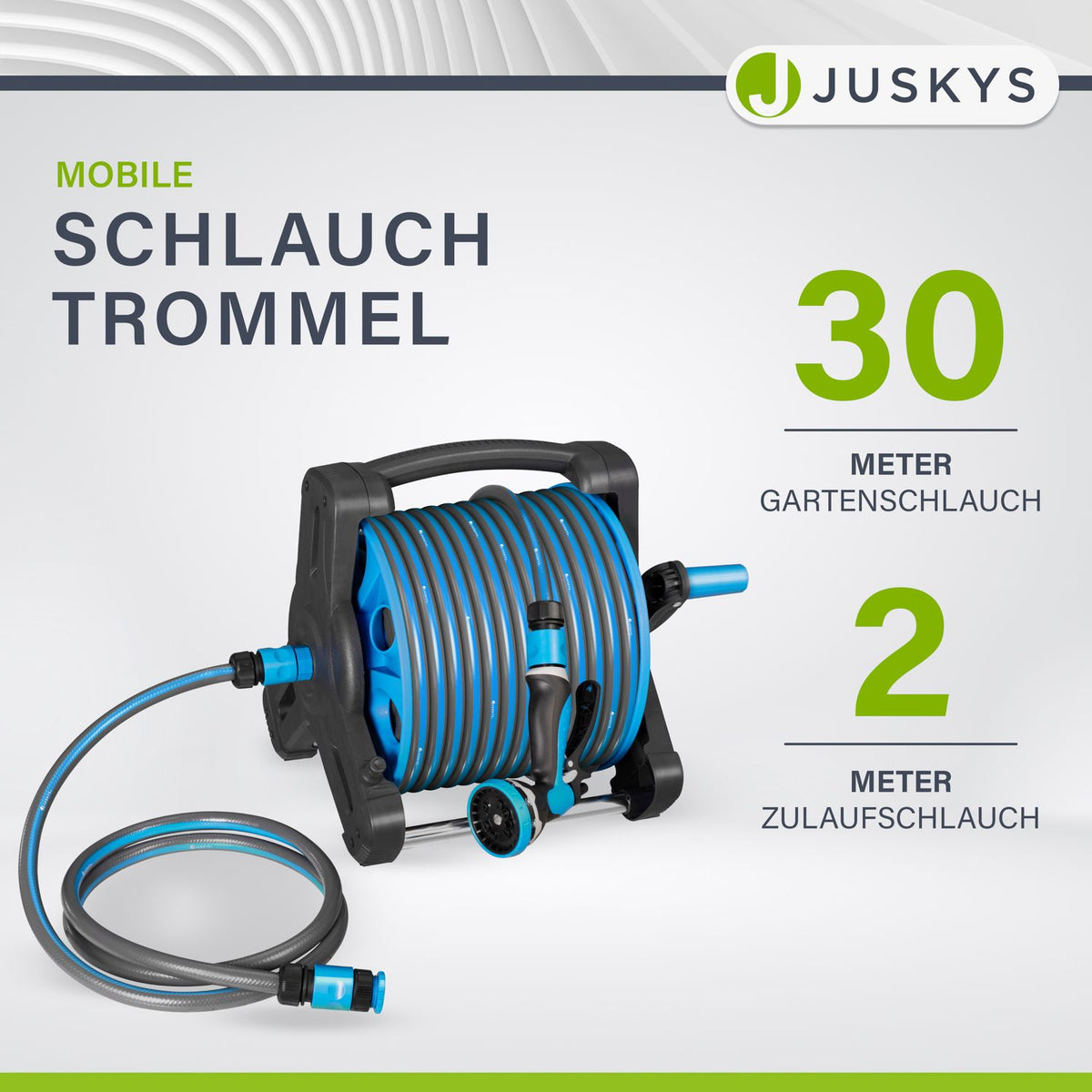 Schlauchtrommel Basic mobil mit 30 m Schlauch