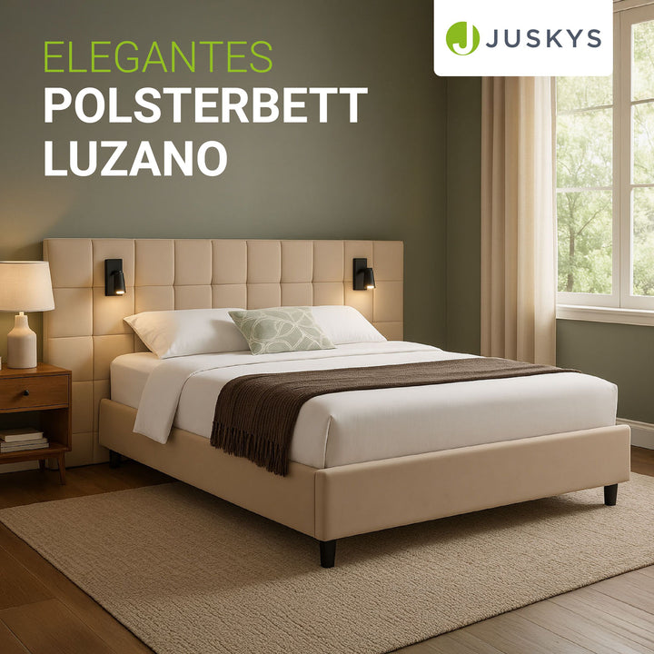 Samt Polsterbett Luzano