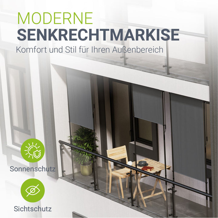 senkrecht markise lidl Senkrechtmarkise manuell