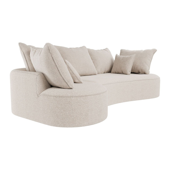 Sofa Tirano mit Ottomane & Dekokissen