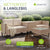 Gartenlounge für 4 Personen Santorini