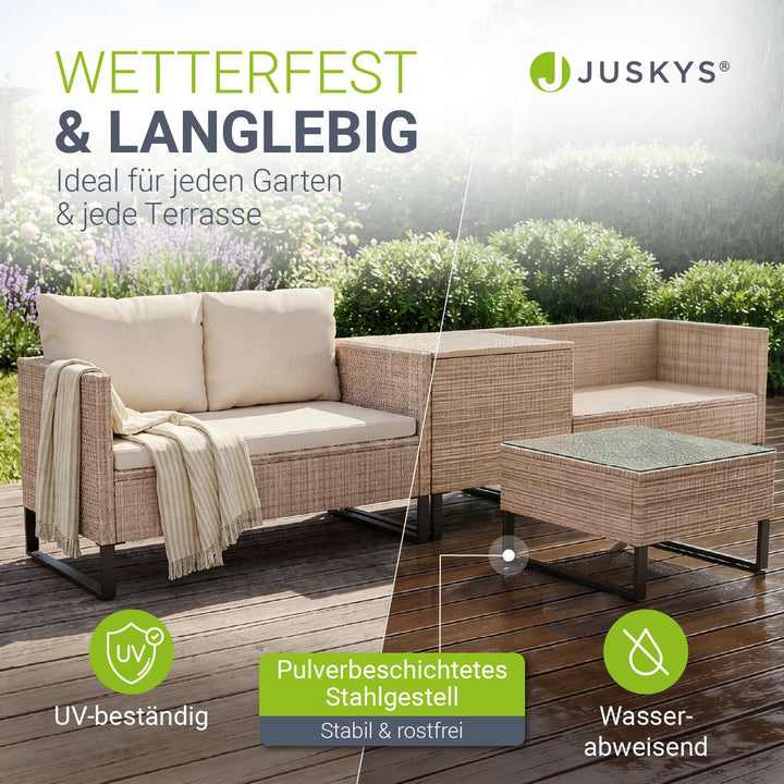 Gartenlounge für 4 Personen Santorini
