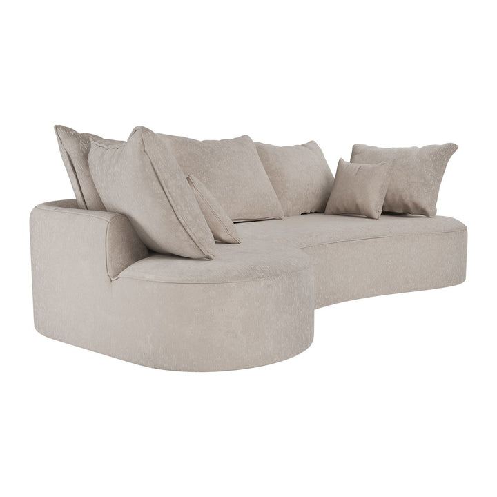 Sofa Tirano mit Ottomane & Dekokissen