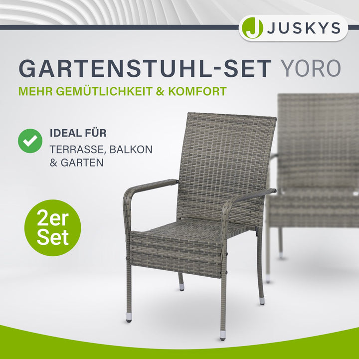 Polyrattan Gartenstühle Yoro