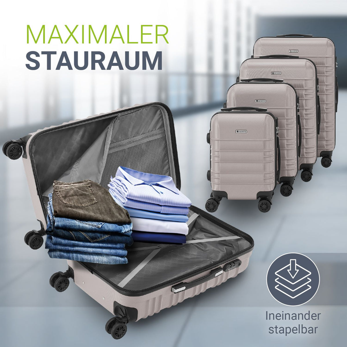 Hartschalen Kofferset Rom