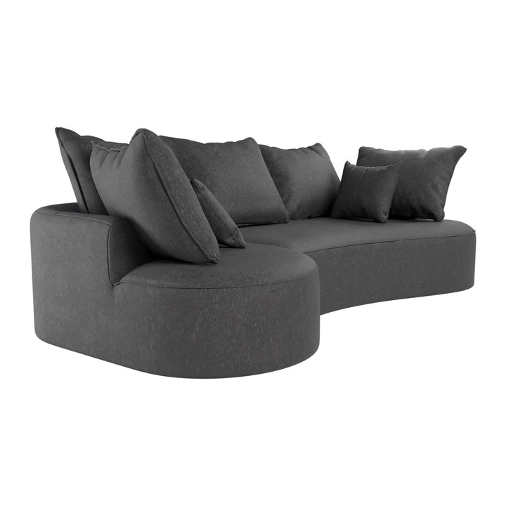 Sofa Tirano mit Ottomane & Dekokissen