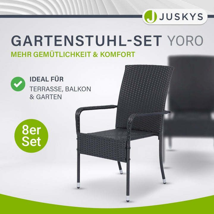 Polyrattan Gartenstühle Yoro