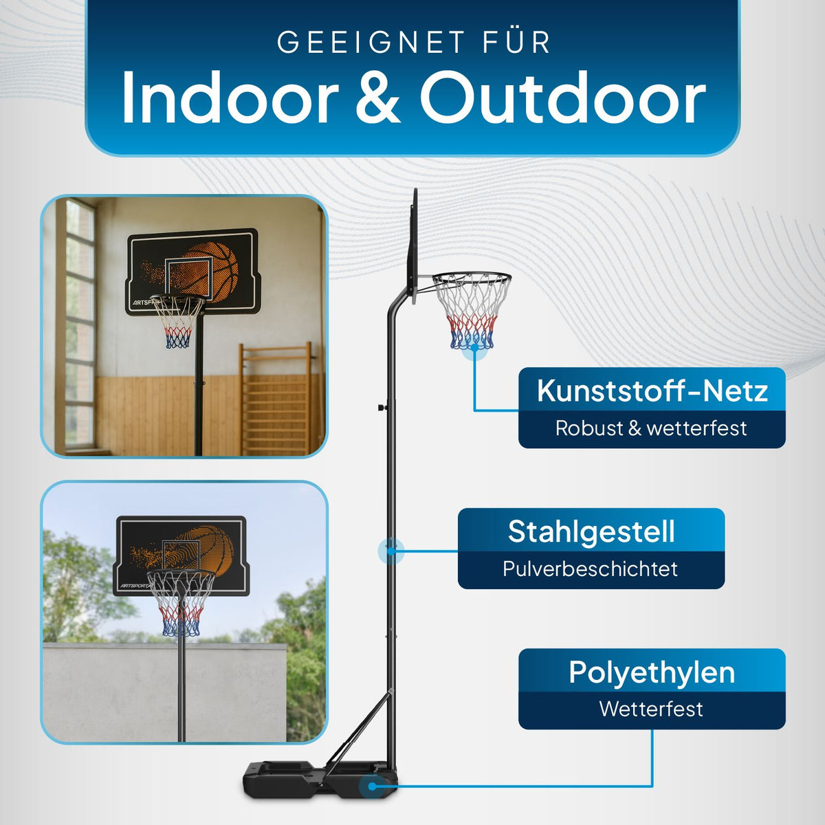 Basketballkorb Outdoor mit Ständer