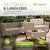 Gartenlounge für 4 Personen Santorini