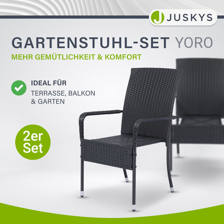 Polyrattan Gartenstühle Yoro