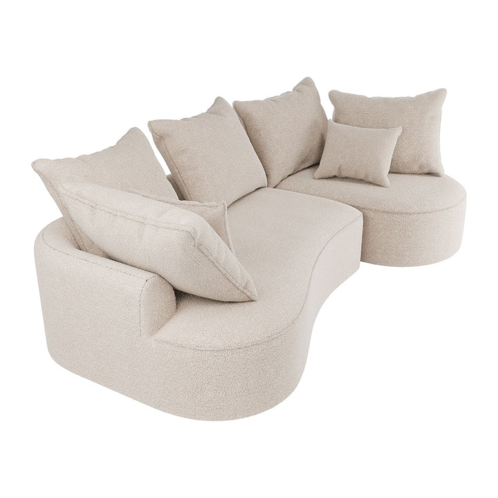 Sofa Tirano mit Ottomane & Dekokissen