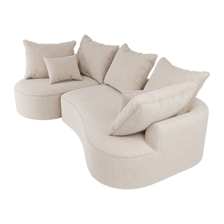 Sofa Tirano mit Ottomane & Dekokissen