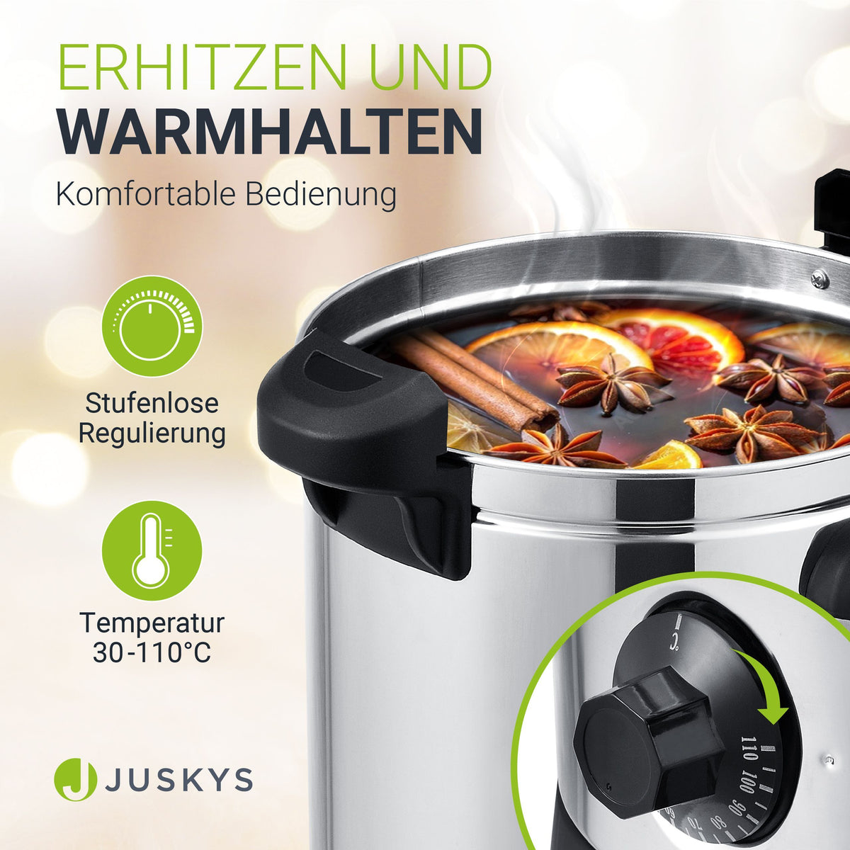 Glühweinkocher 10 Liter oder 7 Liter Teramo