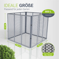 Metall Komposter für Gartenabfälle