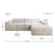 Sofa in L-Form Vals