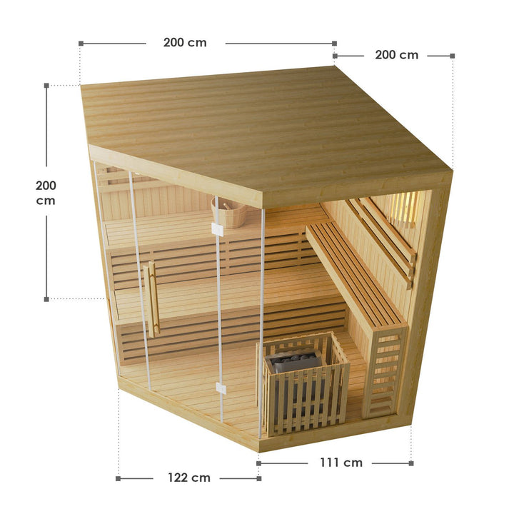 Indoor Sauna Espoo 200 Premium - 8 kW