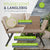 Polyrattan Multifunktionsbank Calvia Schwarz/Grau/Creme
