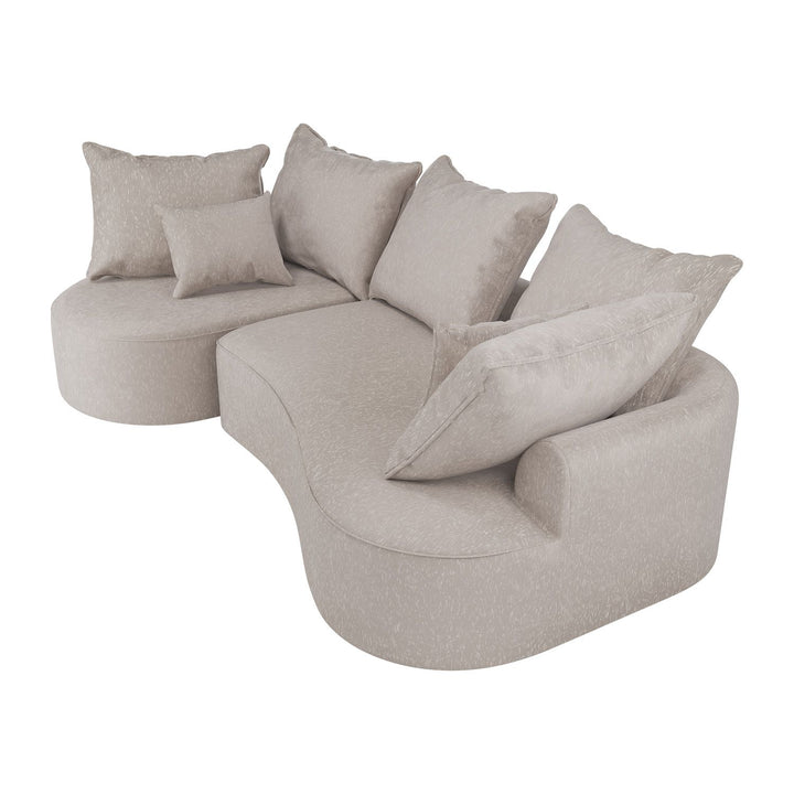Sofa Tirano mit Ottomane & Dekokissen
